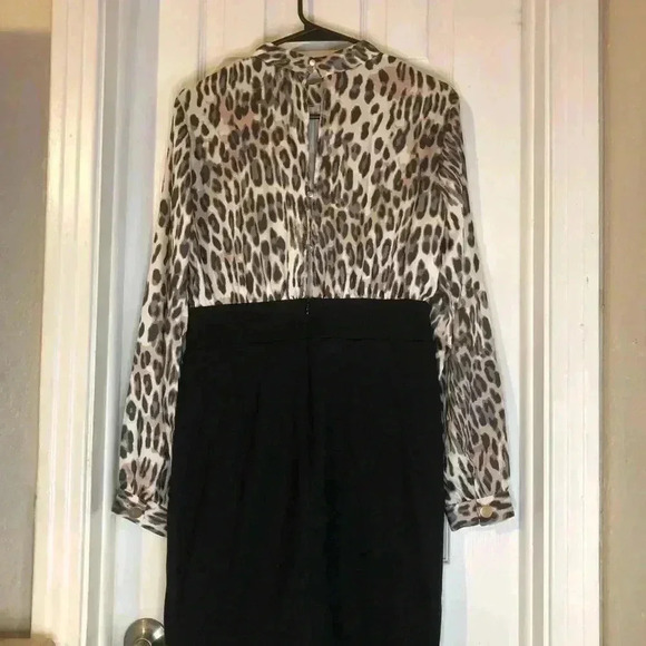 🔥🖤VENUS Women’s Leopard Dress size M Belted Pencil-Skirt Dress🐆🖤 - Picture 13 of 15